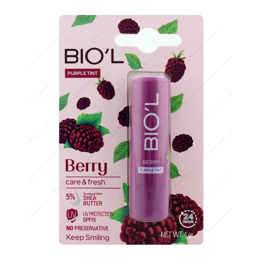 بالم نرم و براق کننده لب بیول طعم توت بنفش 4 گرم